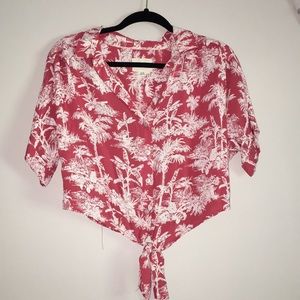 Button up Hawaiian top